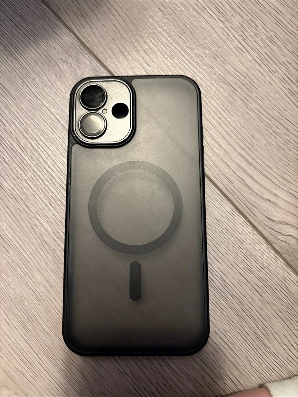 Clear Black Magnetic MagSafe-Compatible Phone Case